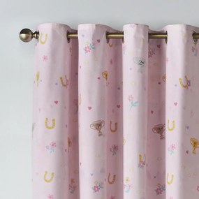 Krémszínű gyerek függöny 2 db-os 168x183 cm Happy Horses – Catherine Lansfield