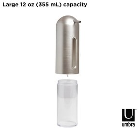 Ezüstszínű műanyag szappanadagoló 350 ml Penguin – Umbra