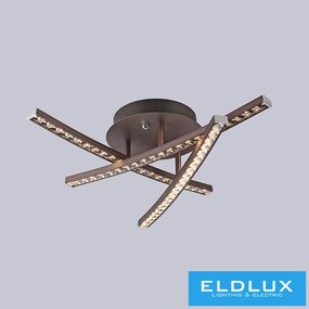 ELDLUX MEMPHIS kristályüveg mennyezeti lámpa króm 18W 4000K