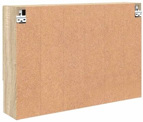 Fürdőszobai tükörszekrény sonoma tölgy 80 x 17 x 55 cm Faanyag