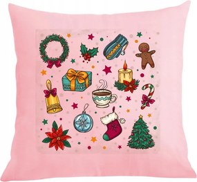 Párna párnahuzat karácsonyi mintás Ajándék