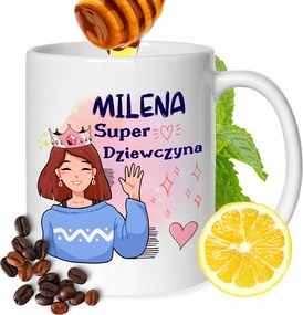 Bögre Milena Barátnőknek Ajándék Nyomtatott Fehér 330ml