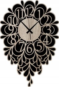 Falióra Fa Sonoma Tölgy Stílusos Dekoratív 45 cm