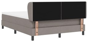 Boxspring ágy matraccal Taupe 140x200 cm Szövet