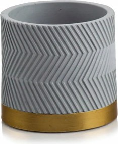 Beton kaspó szürke, sárga Polnix 13,5 cm x 13,5 x 12 cm 05.291.14