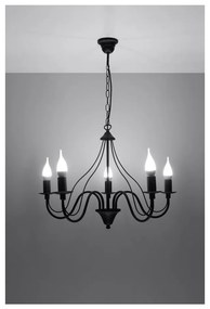 Fiorano 5 fekete függőlámpa - Sollux