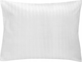 Szállodai párnahuzat 50x70 fehér damaszt csíkos könyvjelző 1 cm