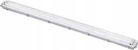 Porálló Led mennyezeti lámpa 2x150cm, G13, IP65, Solight WO513-1, szürke