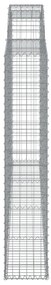 4 db íves horganyzott vas gabion kosár 300x30x160/180 cm