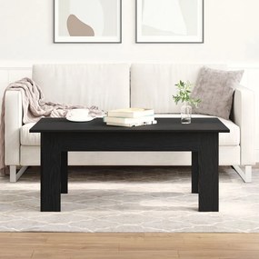 Kávézóasztal Fekete Tölgy 100x60x42 cm Műanyag