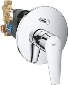 Grohe BauEdge zuhany és fürdő csaptelep vakolat alatti résszel együtt króm 29079001 G29079001