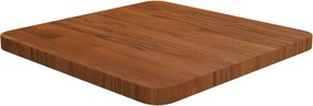 vidaXL sötétbarna kezelt tömör tölgyfa négyzet asztallap 40x40x2,5cm