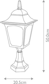 Elstead Lighting CHAPEL CP4-BLACK Állólámpa 1x60W/E27 IP44
