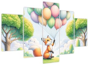 Kép – Boldog róka (150x105 cm)