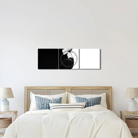 Kép - Nő à la yin and yang (órával) (90x30 cm)