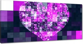 Festmények 180x90 Szív alakú mozaik