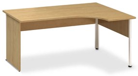 ProOffice A ergonomikus asztal 180 x 120 cm, jobb, vadkörte