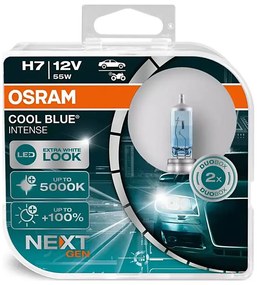 2x Osram COOL BLUE H7 PX26d 55W 12V 5000K autóizzó szett