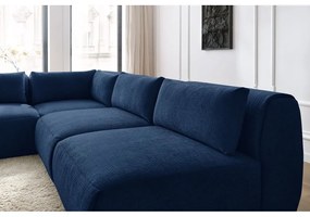 Sötétkék sarokkanapé (variálható) Jeanne – Bobochic Paris