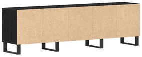 TV Szekrény Fekete Tölgy 150x30x44,5 cm Műanyag