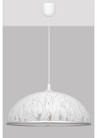 Csillár zsinóron CIRCLE 1xE27/15W/230V fehér