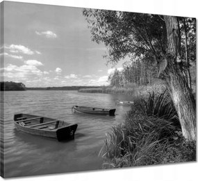 Vászonkép 50x40 Csónakok a tavon