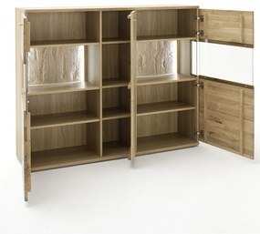 SANTORI T05 Széles Üveges tároló 3 ajtós 150cm