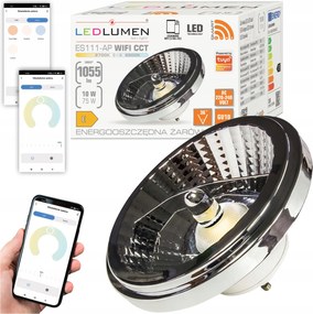 Led izzó GU10 AR111 ES111 10W=75W 1055lm Cct 36° Wifi Tuya Smart Life
