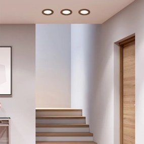 LED mennyezeti lámpa WOODY SPOT LED/12,5W/230V 3000K cseresznye Ø16 cm