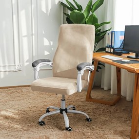 ForgószékHuzat (S-es, bársonyos, 1 részes, drapp barna)