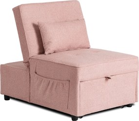 Dönthető, alvófunkciós fotel iberis 67 cm rózsaszín, fotel