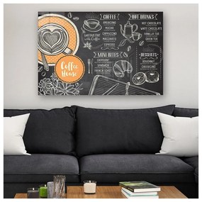 Üveg kép 70x50 cm Coffee House – Wallity