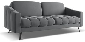 Szürke bársony kanapé 202 cm Nalu – Makamii