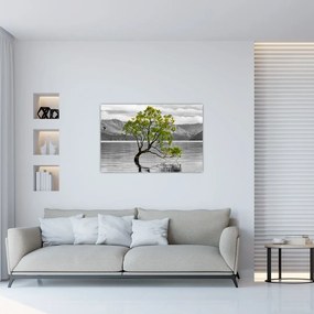 Fa képe a tó közepén (90x60 cm)