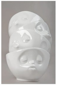 2 db-os fehér 'szerelmes' porcelán tálkaszett, 200 ml - 58products