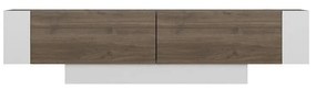TV szekrény Matera - Walnut, White