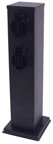 Milagro Kültéri csatlakozós oszlop 2Z 230V IP44 40 cm fekete MI2423