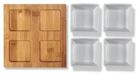 Lamart LT9018 Bamboo 5-részes tálalószett, 19 x 19 cm