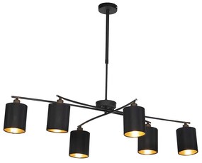 Okos lógólámpa fekete állítható, 6 db Wifi B35 izzóval - Lofty