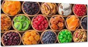 Képek 115x55 Aszalt gyümölcsök tálakban