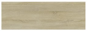 4 db sonoma-tölgy színű forgácslap könyvespolc 60 x 20 x 1,5 cm