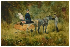 Kép - Henri de Toulouse-Lautrec, The Trap, reprodukciók (90x60 cm)