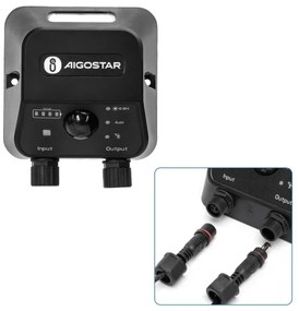 Aigostar - LED Napelemes csillár érzékelővel 2xLED/70W/12V 12000 mAh 6500K átm. 12 cm