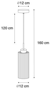 Art Deco lógólámpa arany üveggel - Laura