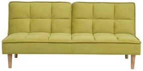 Zöld kárpitozott kanapéágy SILJAN Beliani