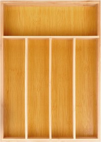 Bambusz konyhai evőeszköztartó utántöltő akcesoria fiókok