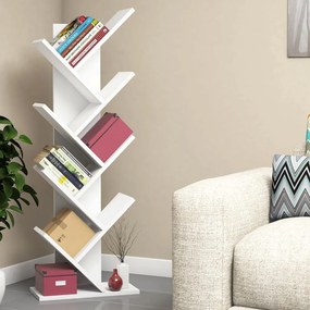 Fehér polcos állvány 46x128,5 cm Hitit – Kalune Design