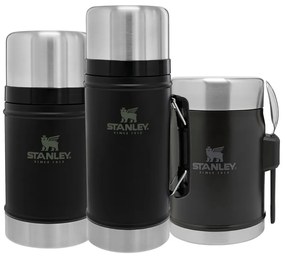 Fekete rozsdamentes acél ételtartó termosz 400 ml Legendary Classic Black – Stanley
