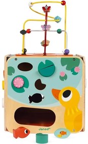 Janod - Interaktív blokk labirintussal MULTI ACTIVITY