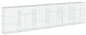 horganyzott vas gabion kosár fedéllel 600 x 50 x 150 cm